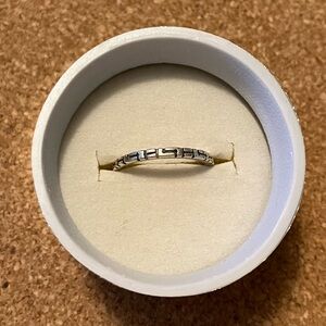 Silver Skinny Stacker Ring